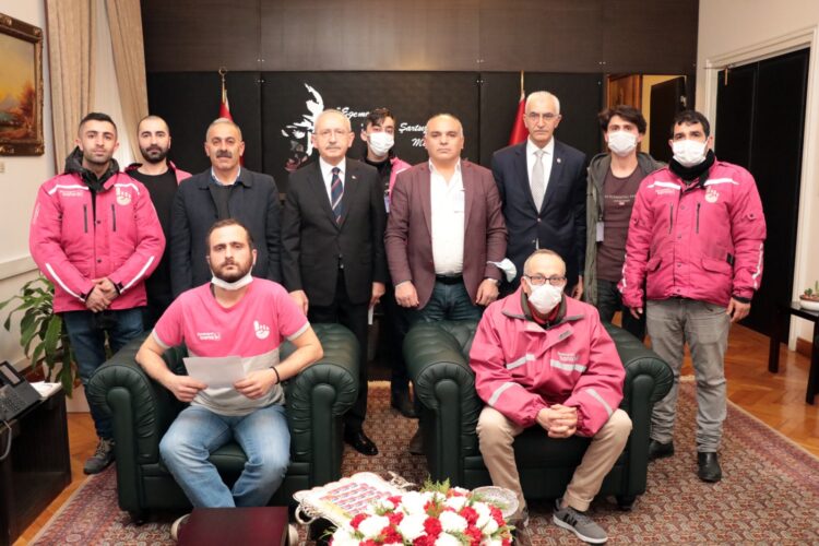 Yemeksepeti işçileri Kılıçdaroğlu ile görüştü