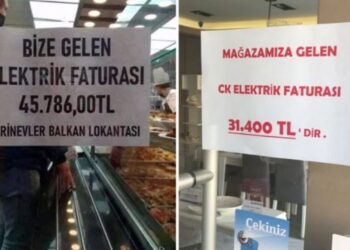 Esnaf faturalarını camlara asmaya başladı