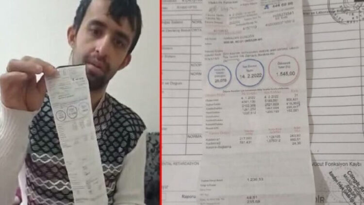 900 lira engelli maaşı ile geçinen yurttaşa gelen fatura şoke etti