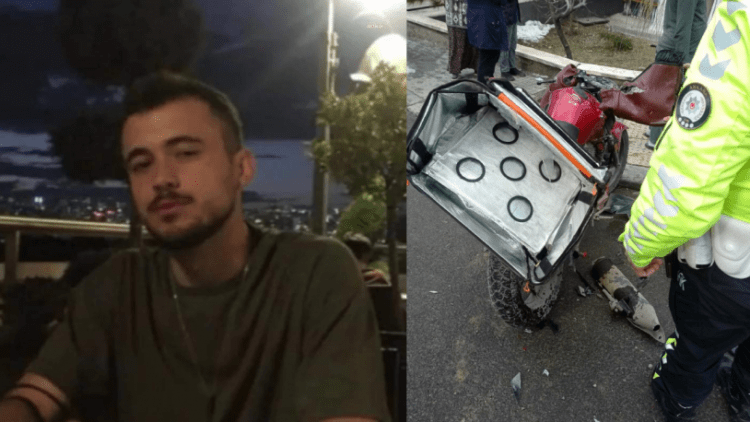 Otomobilin çarptığı 22 yaşındaki motokurye hayatını kaybetti
