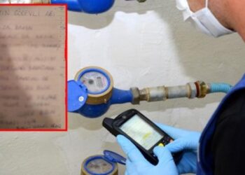 Sayaç okuma görevlisine bırakılan not sosyal medyada gündem oldu