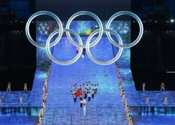 Türkiye delegasyonu Beijing 2022 Kış Olimpiyat Oyunları açılış töreninde