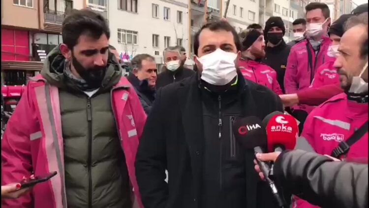 Eskişehir’deki Yemeksepeti kuryeleri eylemlerini ikinci gününde de sürdürdü