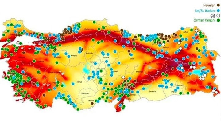 AFAD, Türkiye’nin ‘afet risk haritası’nı çıkardı
