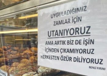 Utanarak fiyatlarına zam yapan fırıncı, müşterilerinden özür diledi