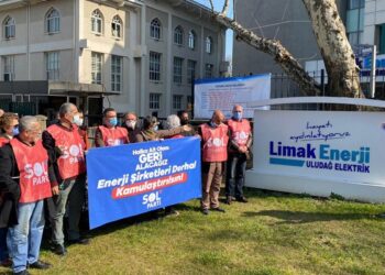 SOL Parti’den Limak Enerji önünde eylem: Enerji şirketleri kamulaştırılsın