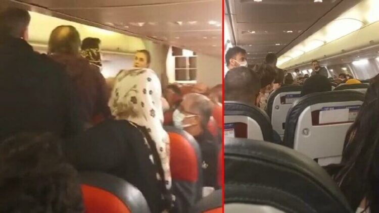 İstanbul seferi yapan uçakta ortalık karıştı