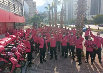 Yemeksepeti işçileri eylemde