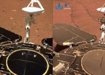 Çin, Tianwen-1 yörünge kaşifi tarafından çekilen Mars’taki toz fırtınasının görüntülerini yayınladı
