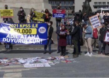 Ataması yapılmayan öğretmenlerden Ankara’da eylem