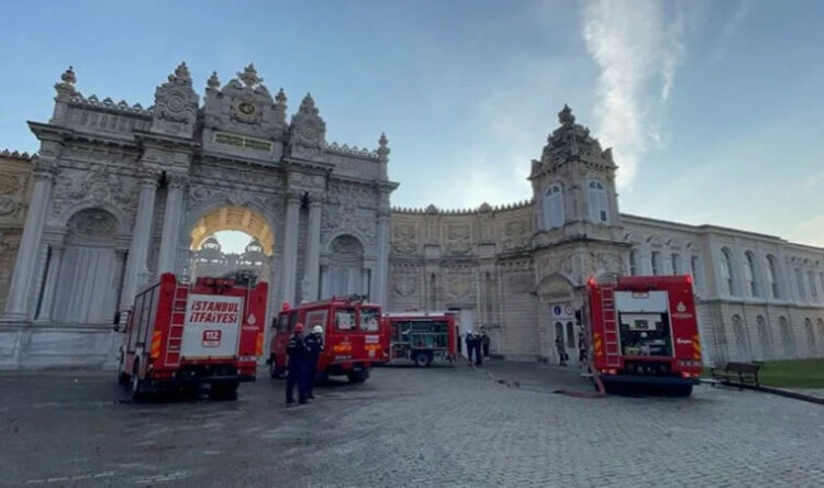 Dolmabahçe Sarayı’nda çıkan yangına ilişkin açıklama