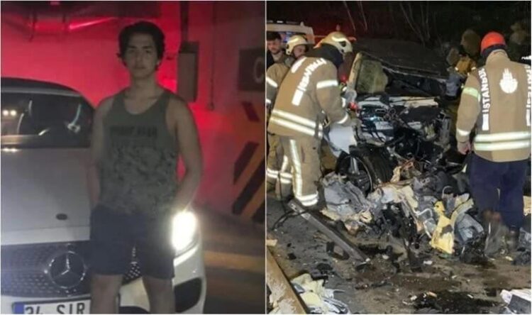 Lüks otomobille evden kaçan genç kazada yaşamını yitirdi