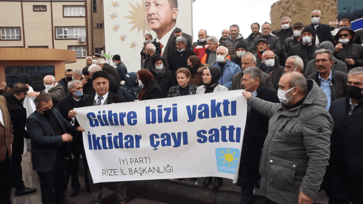 Rize’de eylem: Üretici ne yapacağını bilemez durumda