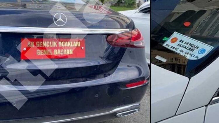 ‘AK Gençlik Ocakları’ plakası sosyal medyayı ayağa kaldırdı!