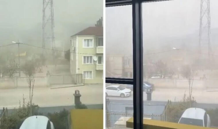 Meteoroloji uyarmıştı: Gökyüzünü toz kapladı