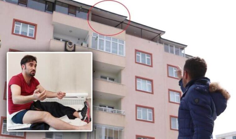 6. kattan düşen çocuğun hayatını ‘bacağı’ ile kurtardı