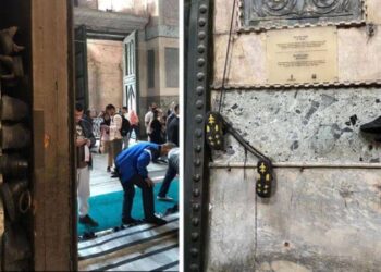 Ayasofya’dan tepki çeken yeni görüntüler