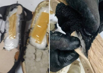 Terlik tabanına gizlenmiş uyuşturucu ele geçirildi