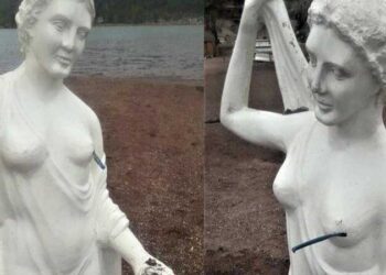 Kızkumu’nu simgeleyen heykele çirkin saldırı