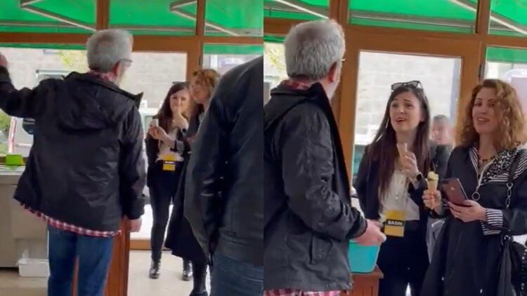 Nagehan Alçı Che’nin fotoğrafını çekmek istedi, esnaf izin vermedi