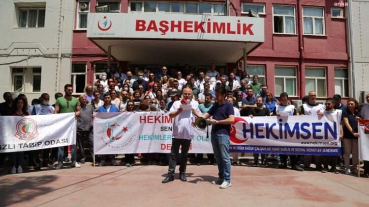 Denizli’de hekimler iş bıraktı