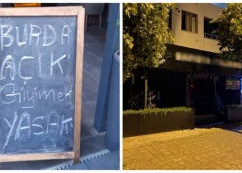 ‘Açık giyinmek yasaktır’ yazısı bulunan kafeye şortla girdi, kovuldu!