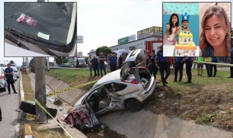 Otomobil direğe çarptı; Derya öğretmen ile kızı öldü, oğlu yaralı