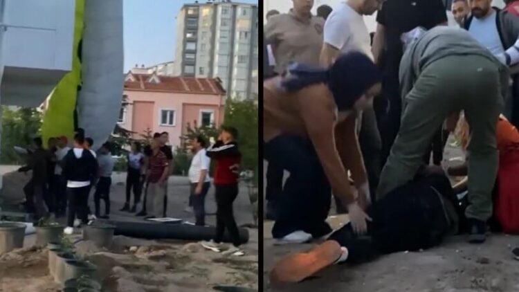 İki paraşütçü havada çarpıştı, villaların çatısına düştü!