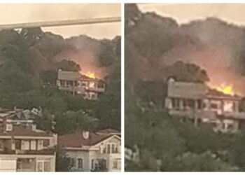 İstanbul Beylerbeyi’nde 2 katlı ahşap binada yangın