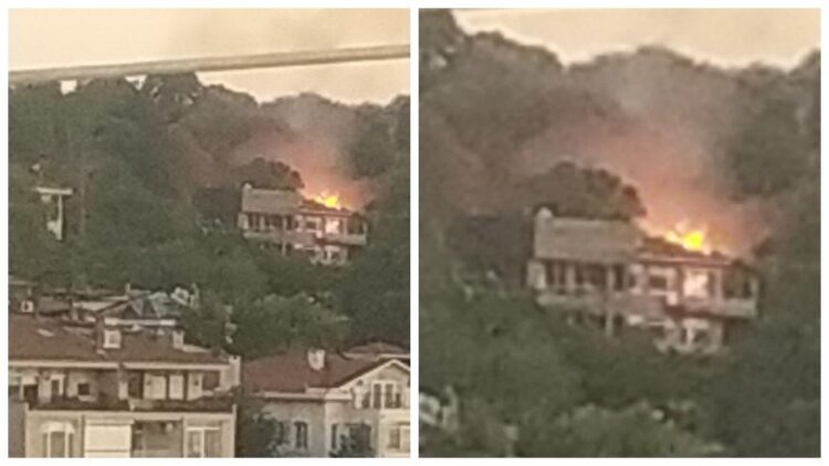 İstanbul Beylerbeyi’nde 2 katlı ahşap binada yangın