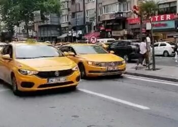 Taksicilerden zam protestosu