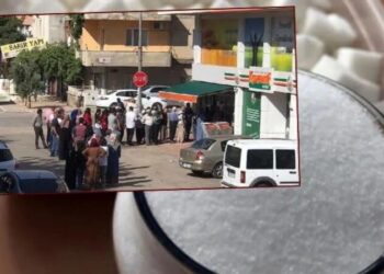 Yurttaş saatlerce kuyrukta bekledi