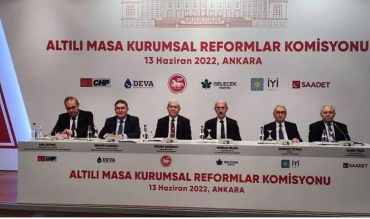 6’lı masanın ‘Kurumsal Reformlar Komisyonu’ raporu açıklandı