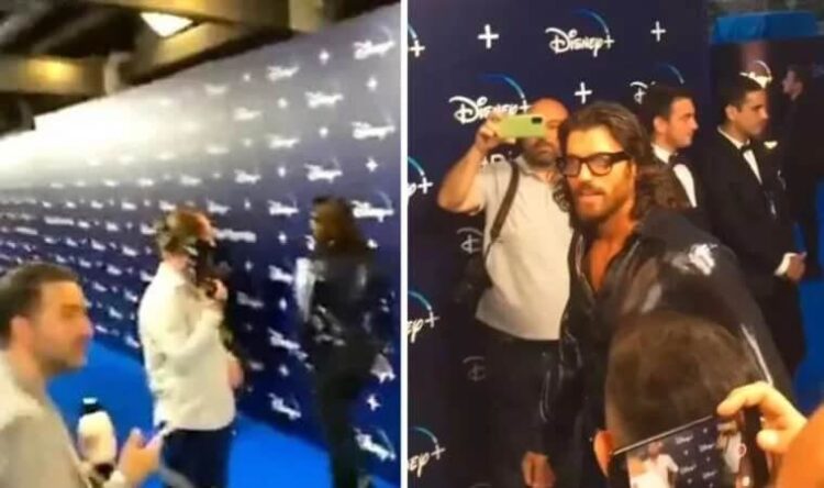 Gazeteciler, Can Yaman’ı protesto etti