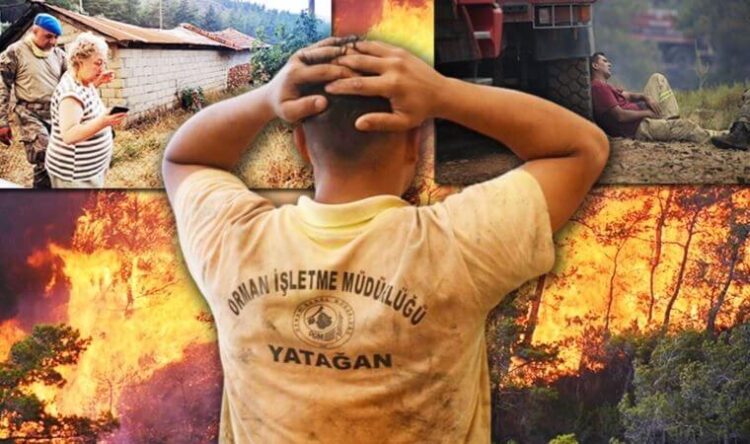 Marmaris’teki yangında son durum: Yangın yönünü Okluk’a çevirdi!