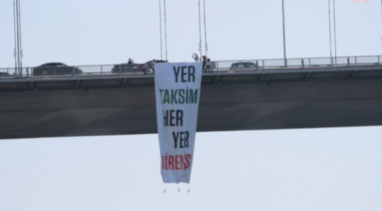 TİP’in astığı Gezi pankartı hakkında soruşturma