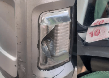 Çarptığı araca bir not ve 10 lira bıraktı… Maddi hasar ortaya çıktı