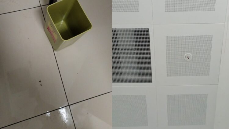 AKP’li Turan’ın bugün açtığı hastanenin tavanları akıyor