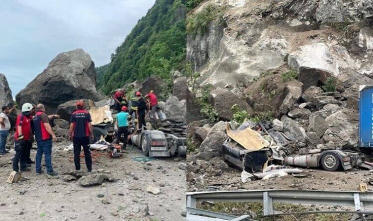 Artvin’de heyelan meydana geldi: Ölü ve yaralılar var