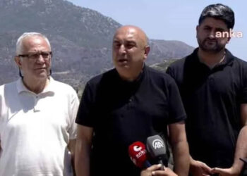 CHP heyeti yangın bölgesi Datça’da