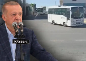 Sosyal medyadan paylaştı: ‘İşçiler Erdoğan’ın mitingine böyle taşındı’