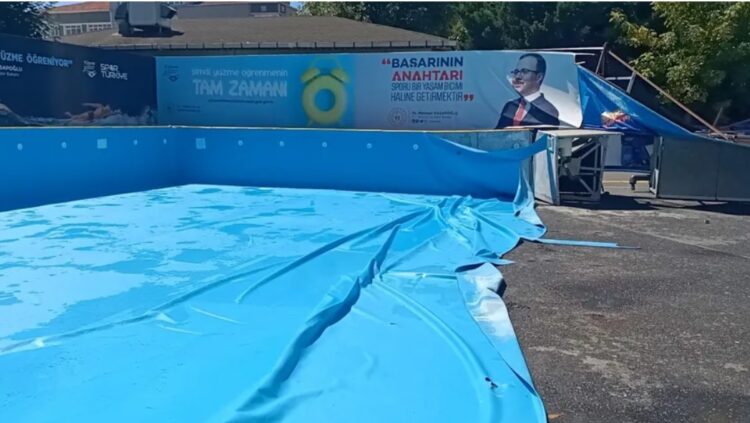 Fatih’te okul bahçesindeki havuz patladı: Bir kişi yaralandı