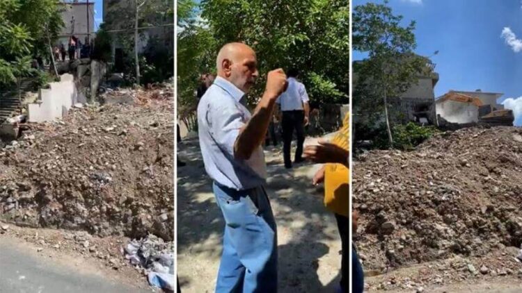 Fetihtepe’de zorbalık devam ediyor… Eşyalar dışarı atılarak yıkım yapılıyor