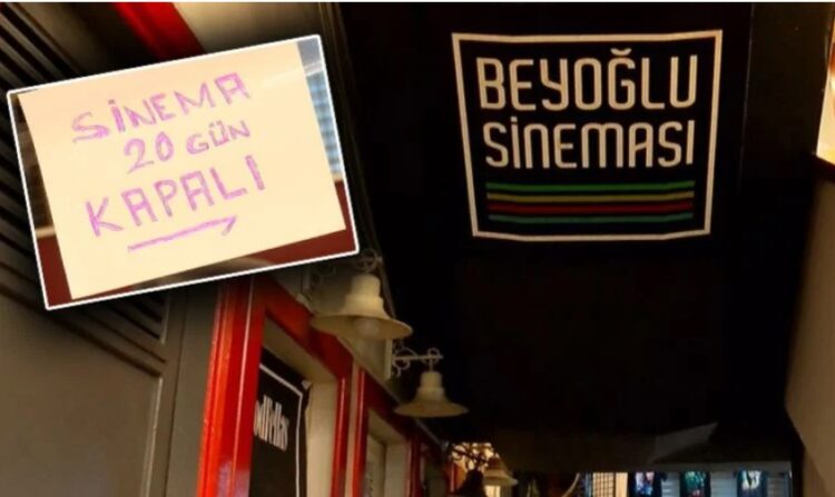 Beyoğlu Sineması, 20 günlüğüne kapılarını kapattı