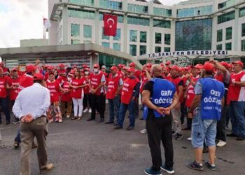 Sarıyer Belediyesi işçilerinin grevi engellemelere rağmen sürüyor