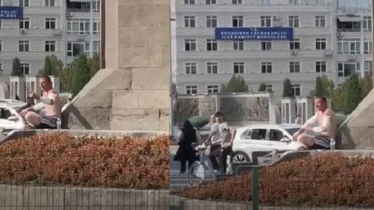 Sokak ortasında ‘açım’ diyerek kendini kesti