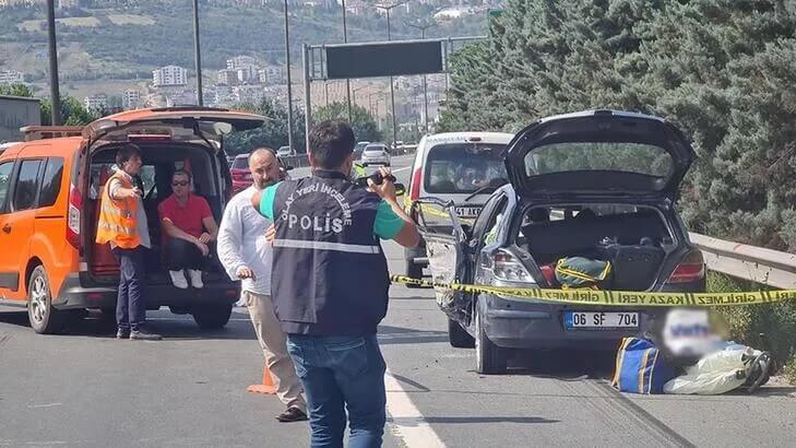 Kamyonet çarpıp kaçtı, üstünden otomobil geçti!