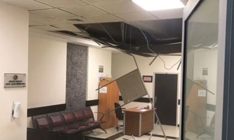 İstanbul’dan sonra Ankara’da da adliyenin tavanı çöktü