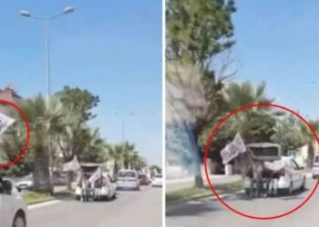 Aydın’da ‘Taliban bayraklı’ düğün konvoyuna soruşturma