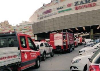 Ankara’da AVM’de kola tankı patladı